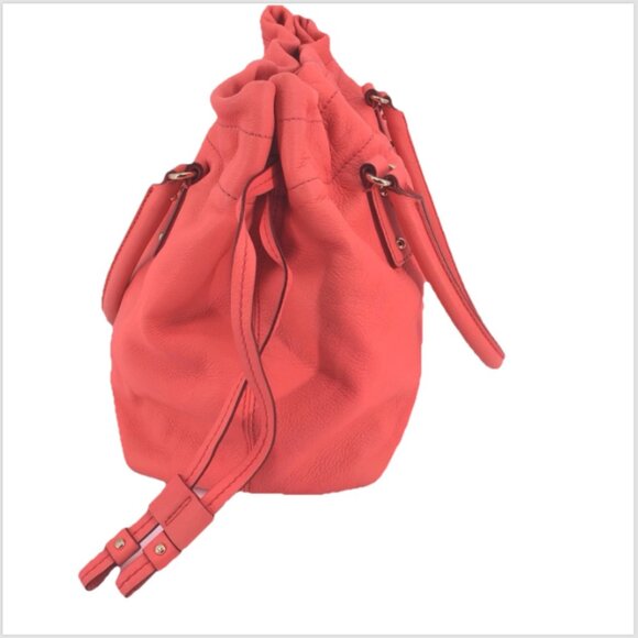 Kate Spade Pink Salmon Coral Drawstring Shoulder Bag - Picture 5 of 16